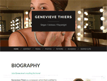 Tablet Screenshot of genevievethiers.com